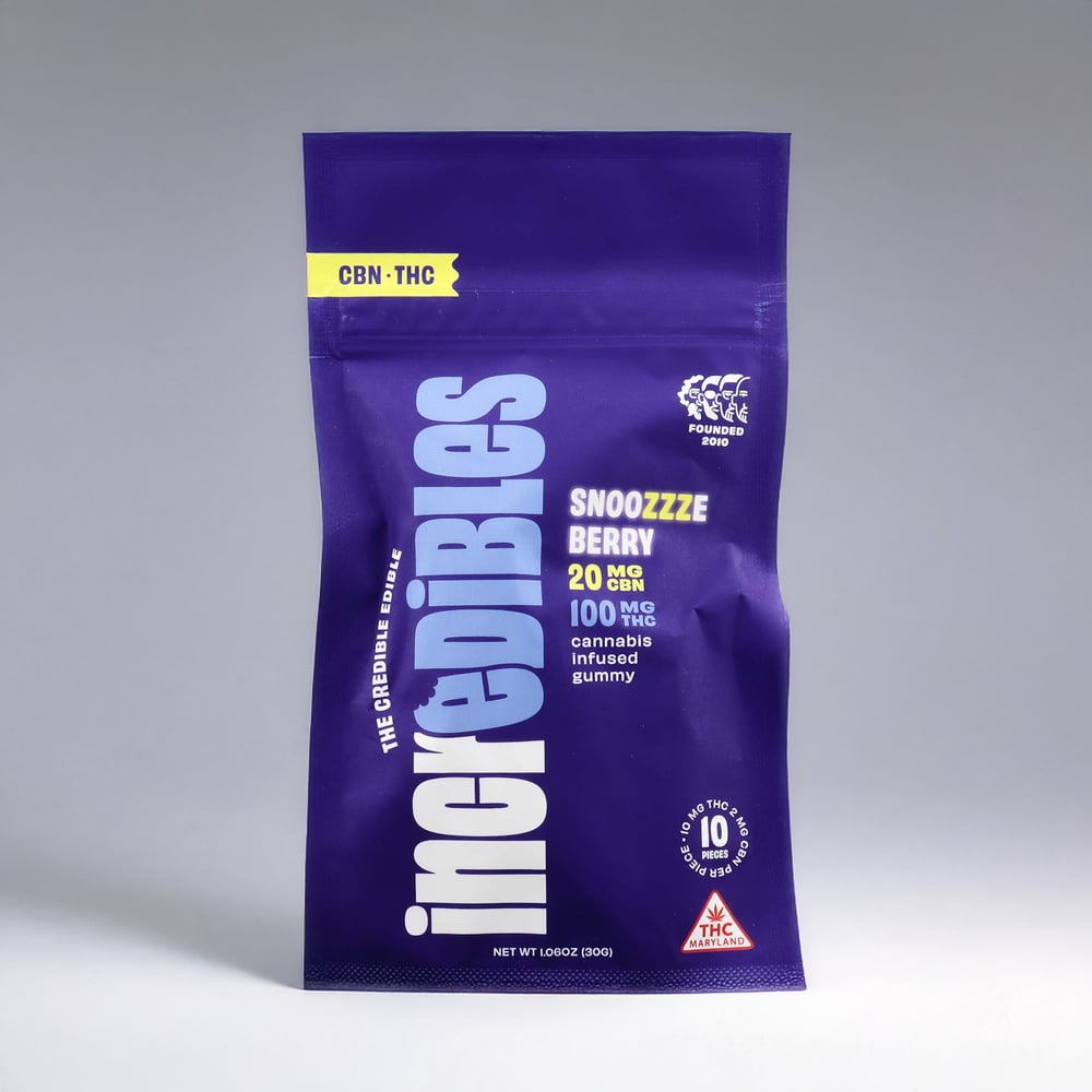 incredibles - Snoozzzeberry + CBN 5:1 - Gummies