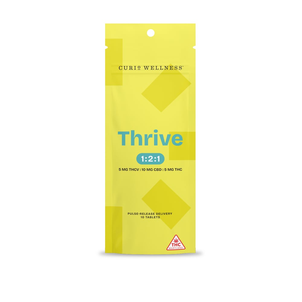 Thrive Tablets 1:2:1 [10pk] (50mg THCV/100mg CBD/50mg THC) Formerly Good Day Tablets