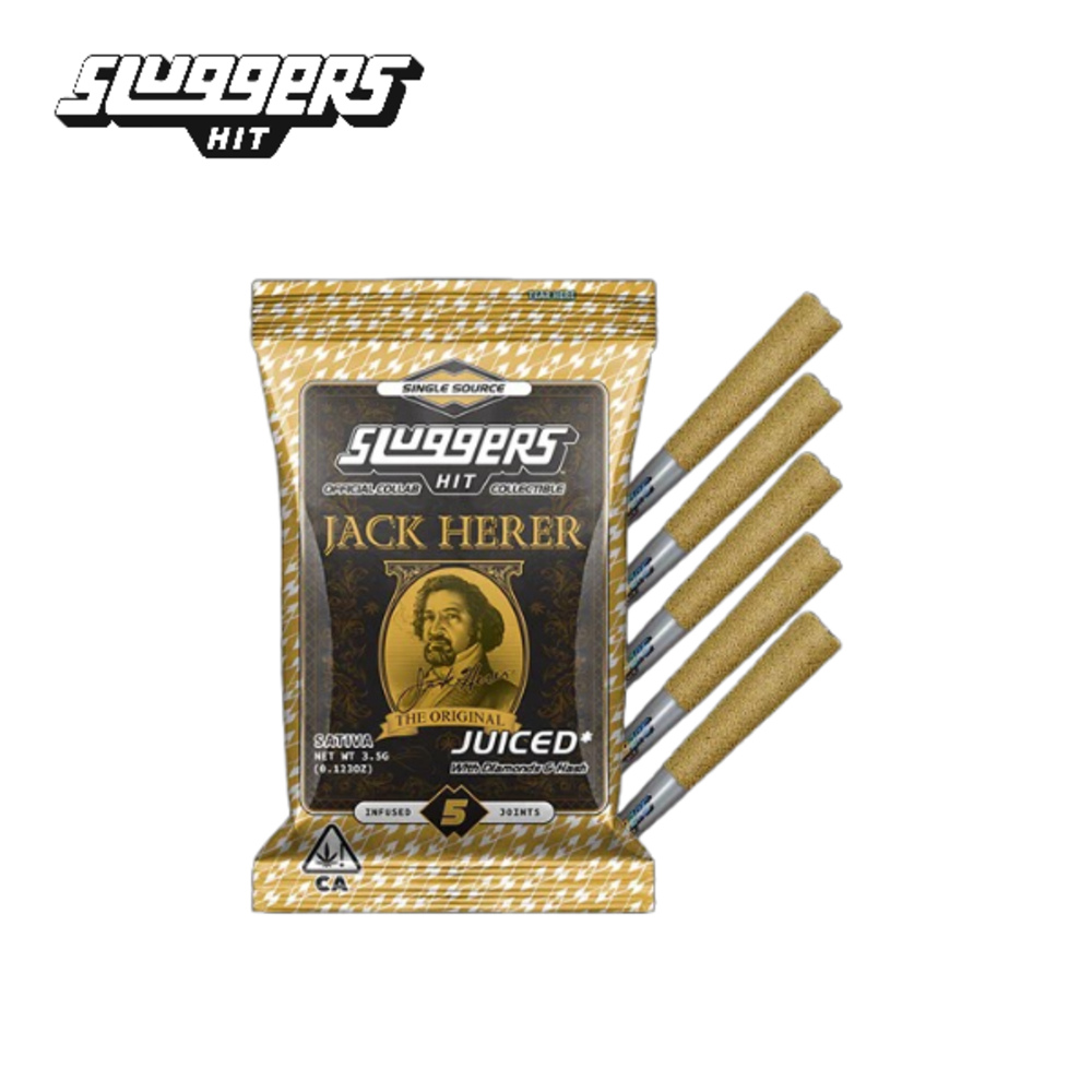 JACK HERER .7G INFUSED 5 PACK PREROLLS