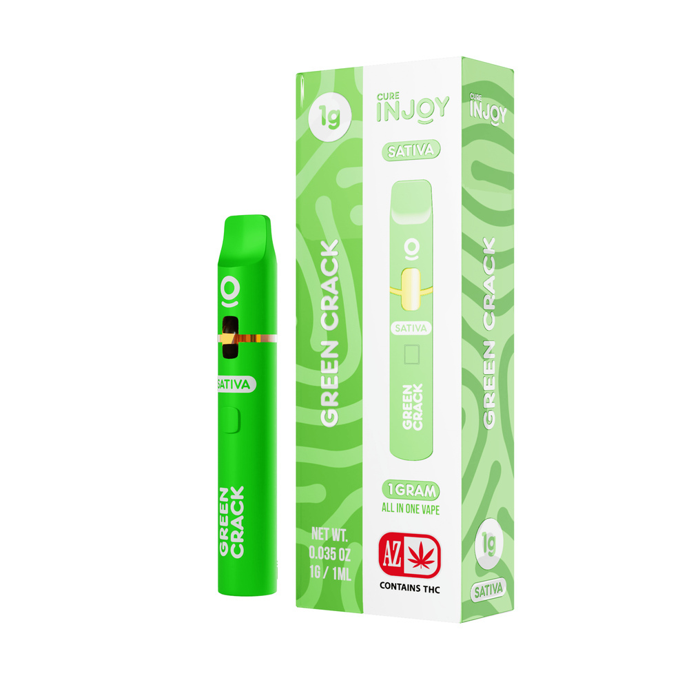 CRDP×DGNリキッド 1ml Green Crack Green Crack THCA Vape Disposable | Sativa Vape Pens