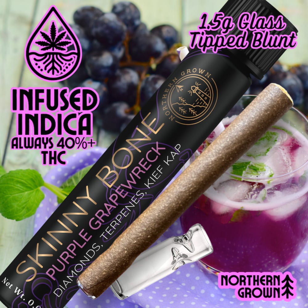 Northern Grown - Skinny Bone Purple Grapewreck Infused Blunt 1pk (1.5g)