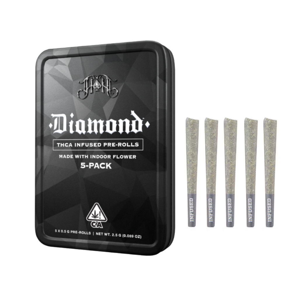 CAM: Jack Herer | Sativa - Diamond THCA-Infused Pre-Rolls - 2.5G 5-Pack