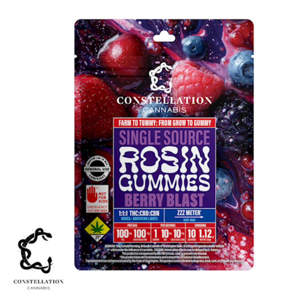 1:1:1 CBN Berry Blast [10pk] (100mg THC/100mg CBD/100mg CBN)