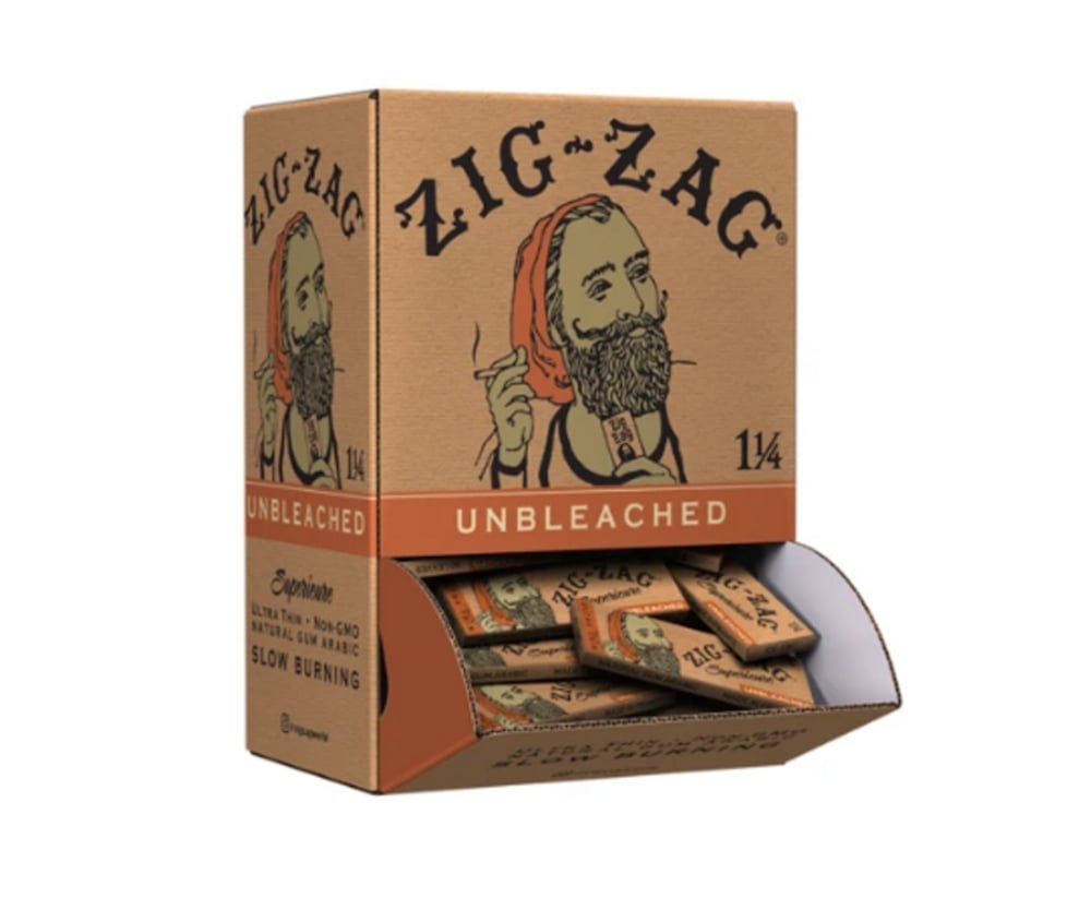 Chocolate ページ Shop Zig-Zag Unbleached Papers - 1 1/4 | Fine Fettle