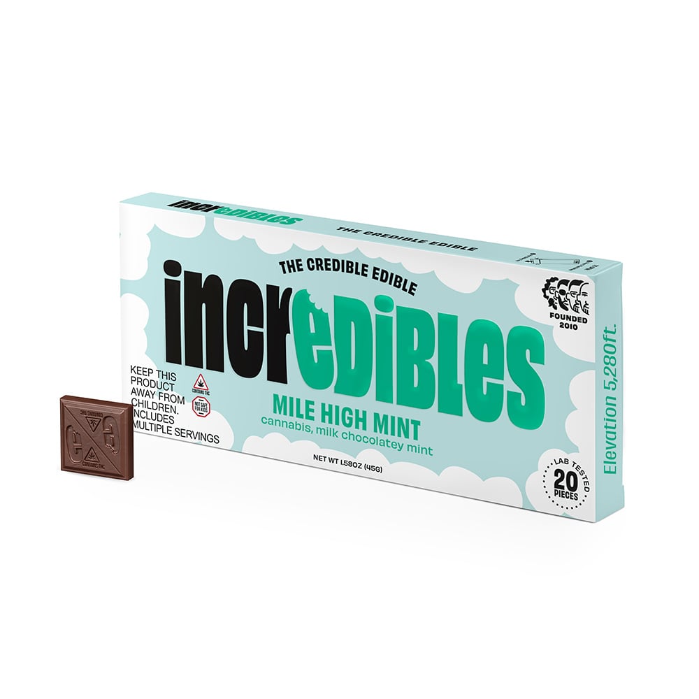 Incredibles - Mile High Mint Bar (100mg 20pk) Incredibles - Mile High Mint Bar (100mg 20pk)
