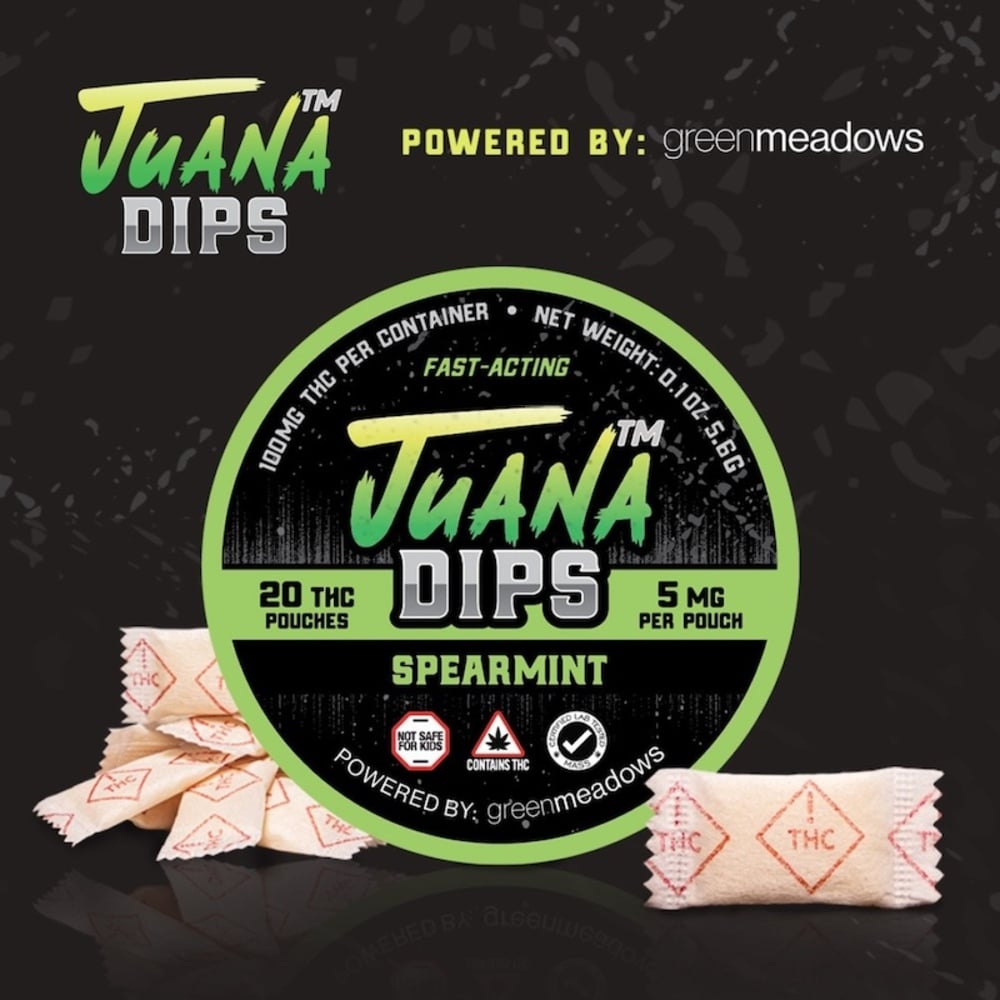 JuanaDips - Spearmint (100mg 20pk) JuanaDips - Spearmint (100mg 20pk)