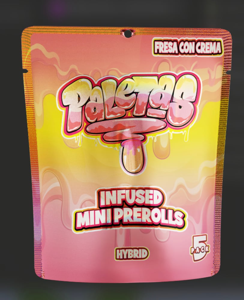 Paleta Infused Pre-Rolls Fresas Con Crema (H) 4g 5pk