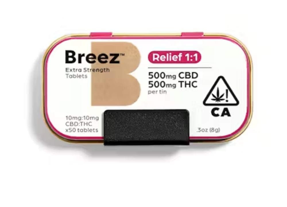 Extra Strength Relief 1:1 Tablets [50pk] (500mg CBD/500mg THC)