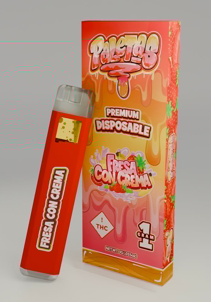 Paleta AIO Fresa Con Creama (H) 1g