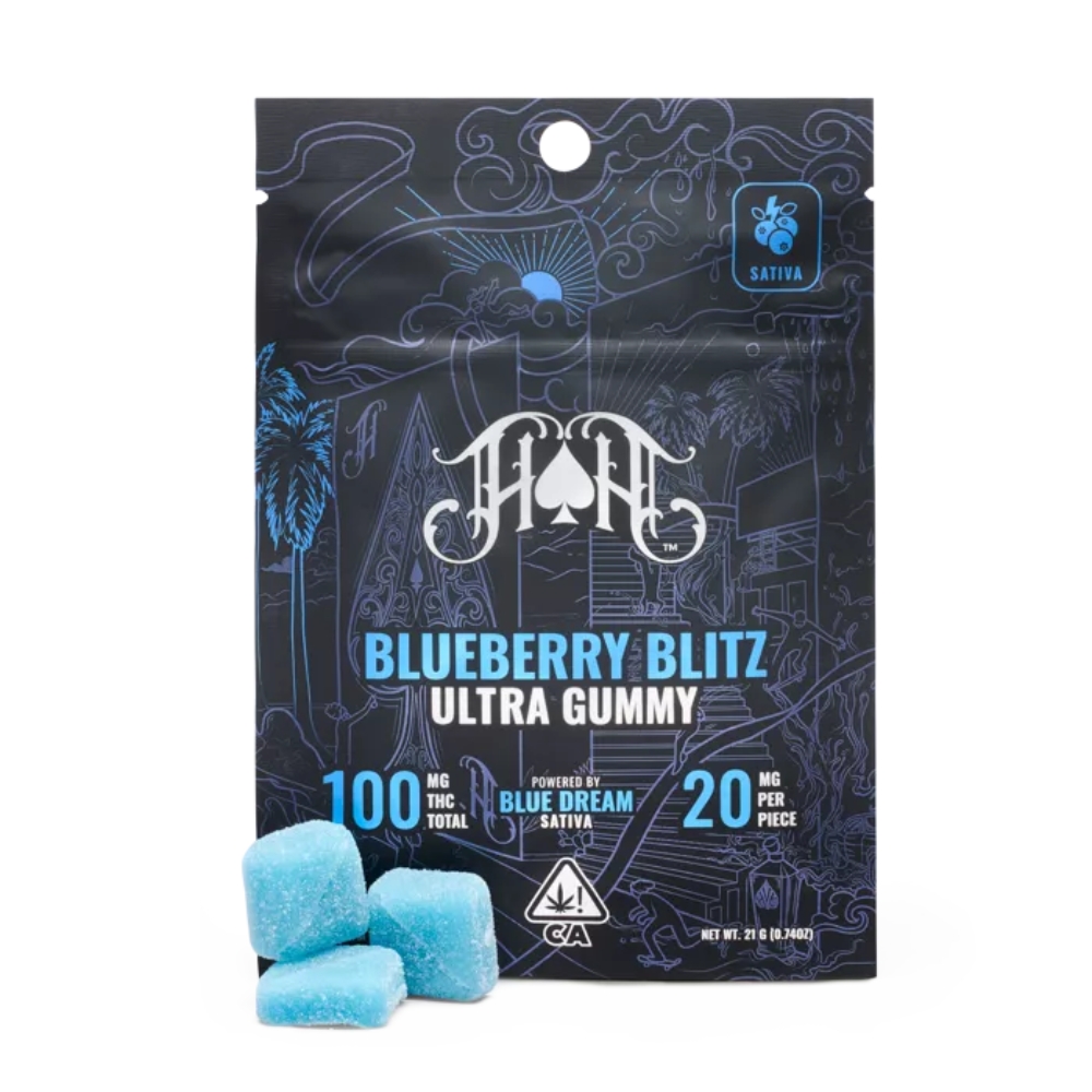 Blueberry Blitz | Sativa - Ultra Pure Gummies - 100mg THC