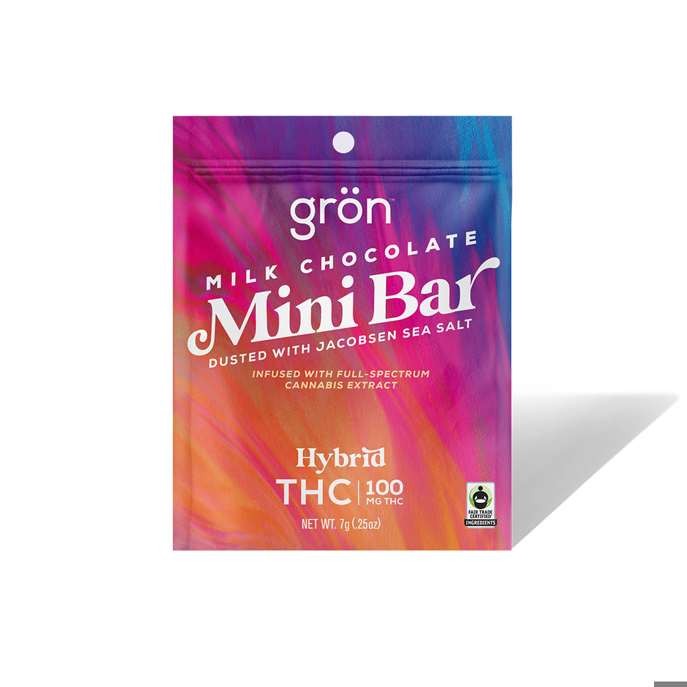 THC Milk Chocolate Mini Bar (100mg)