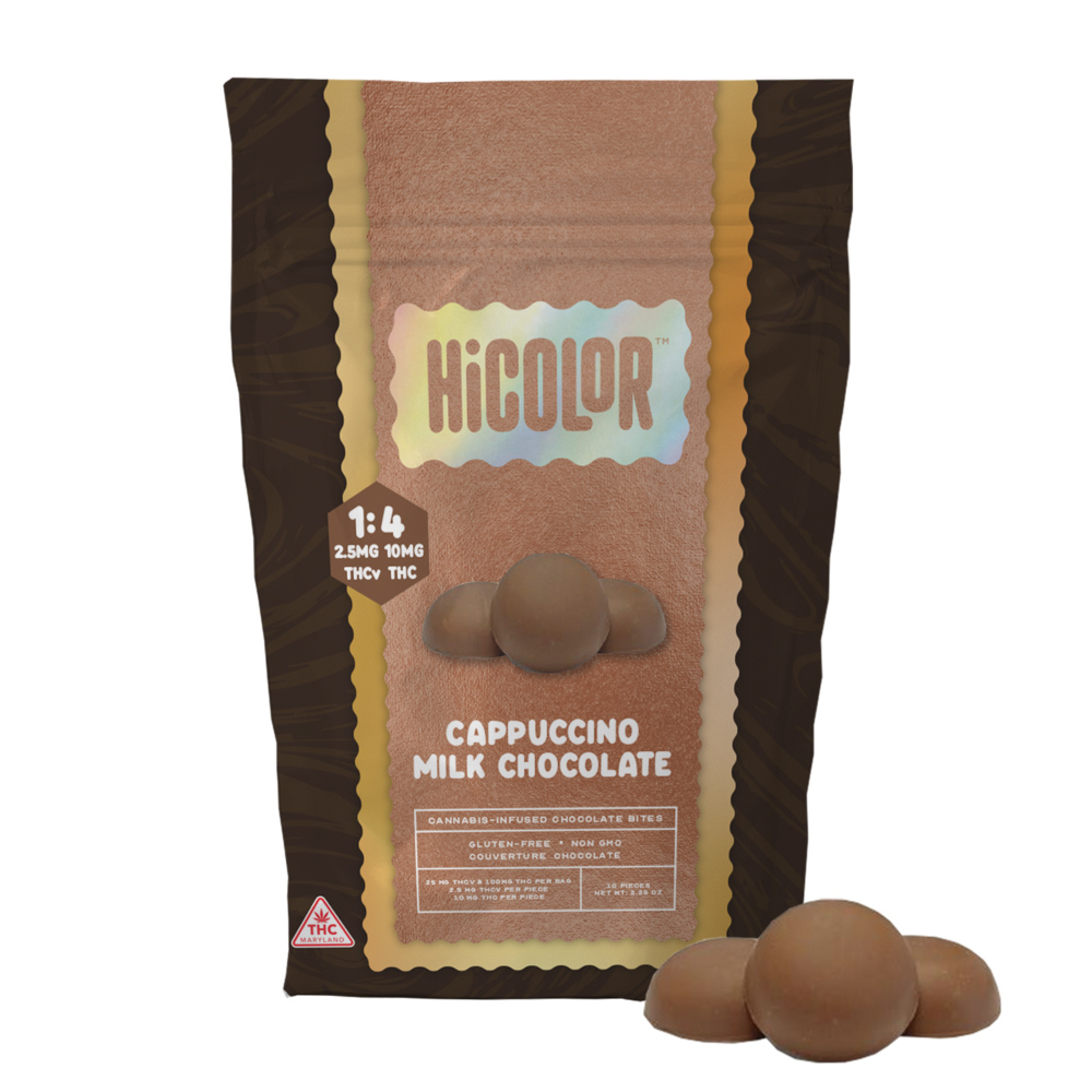 4:1 Cappuccino Milk Chocolate Bites [10pk] (100mg THC/25mg THCV)