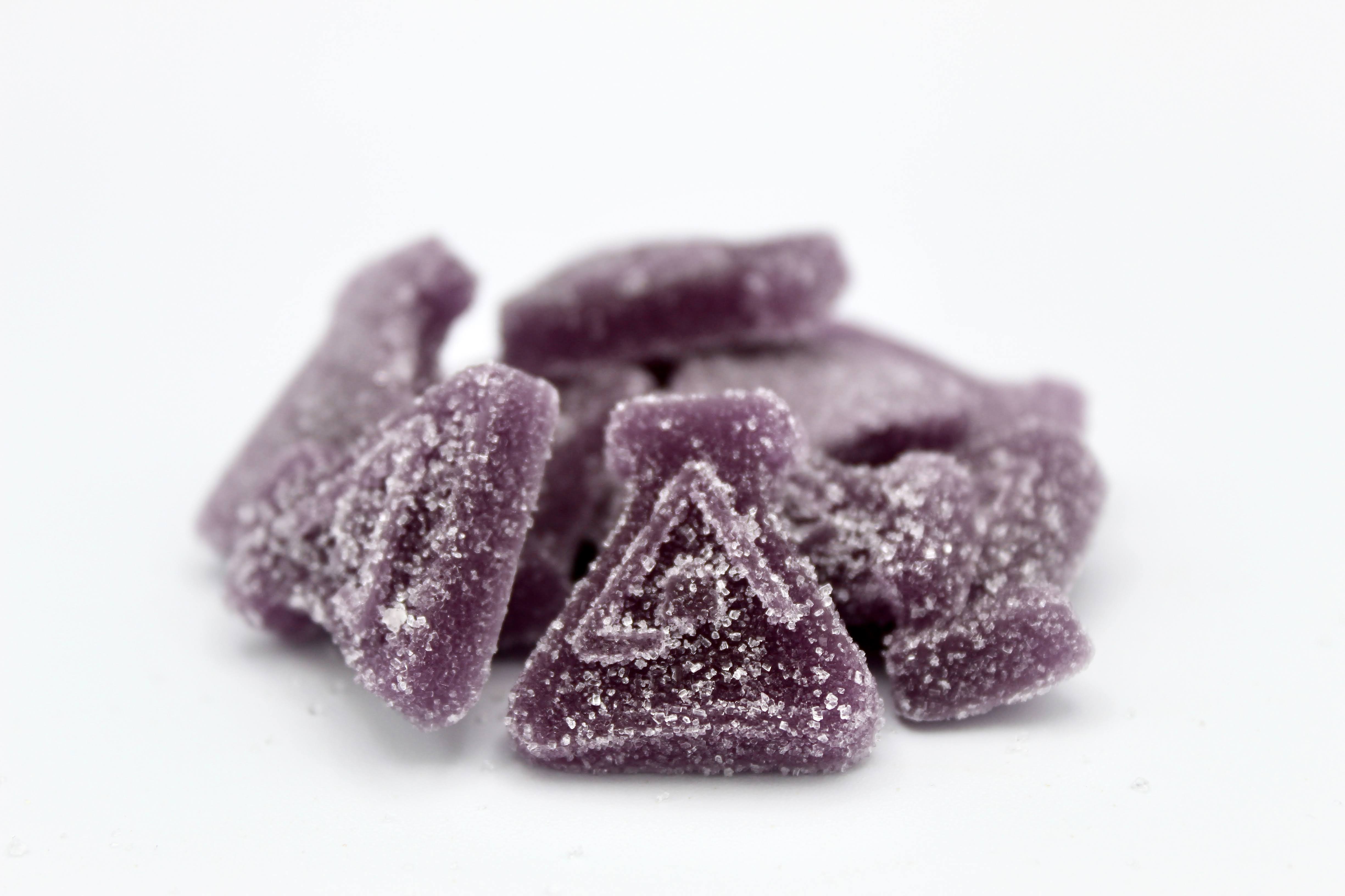 (10) 20mg (Indica) Frosted Jungle B.H.O. #0325 Mixed Berry Fruit Chews