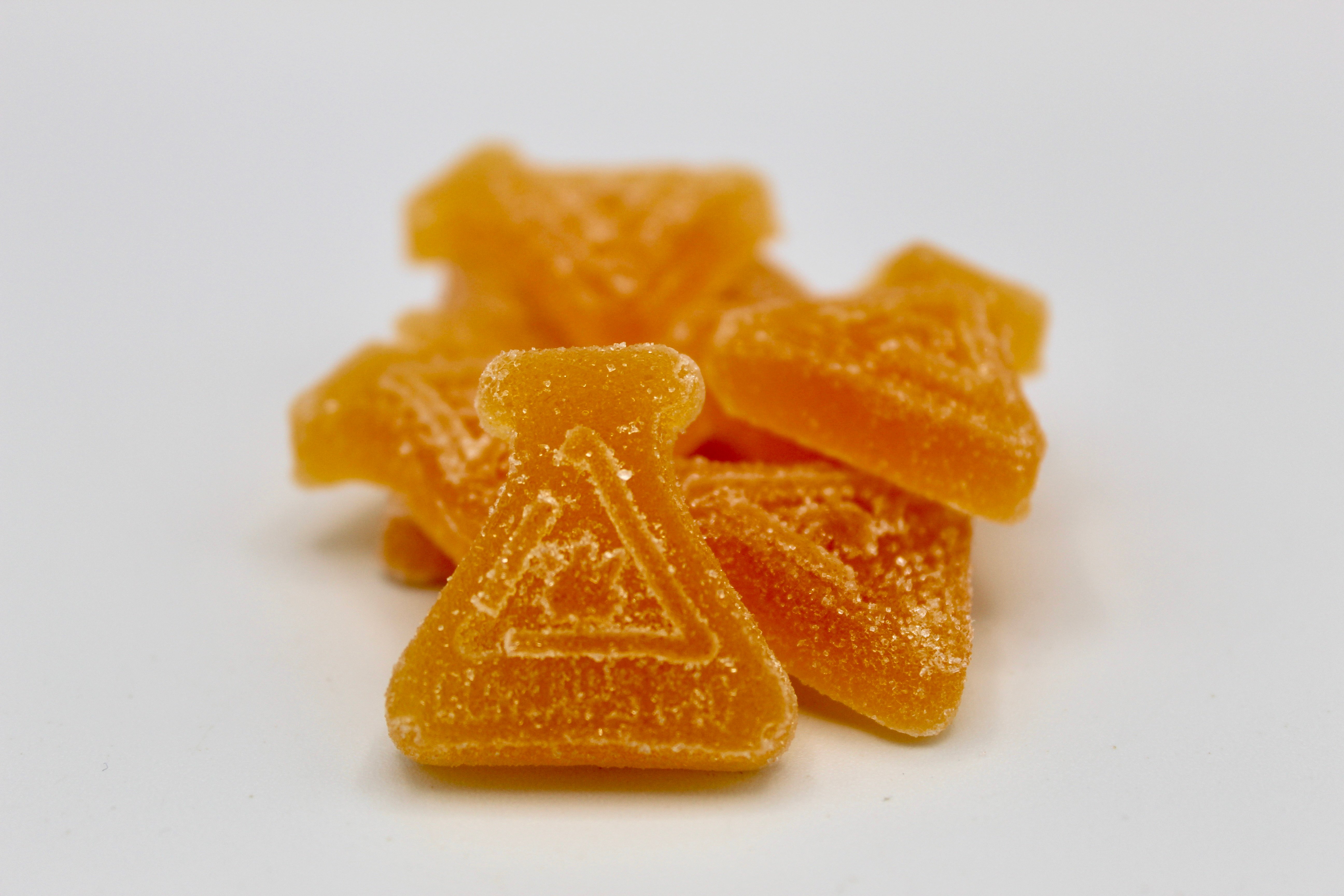 (10) 5mg Yummy E.H.O. #0204 Orange Peach CBD Fruit Chews