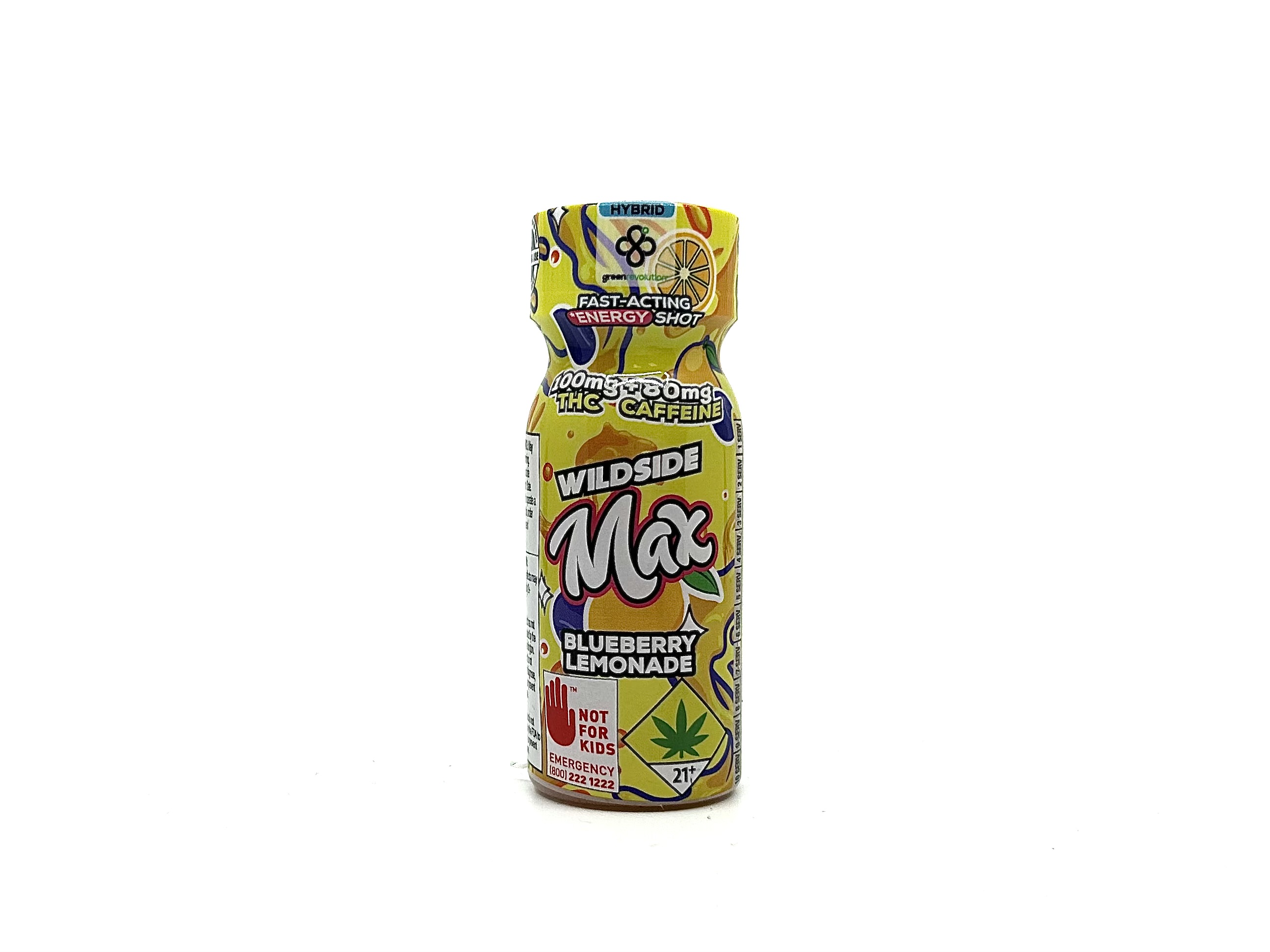 Blueberry Lemonade - THC Elevate ENERGY Caffine [2oz] (100mg)