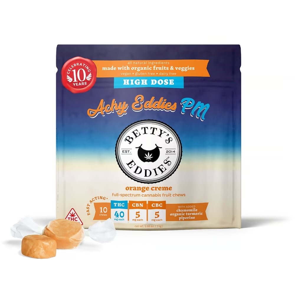 Achy Eddies PM Orange Creme [10pk] (400mg THC/50mg CBN/50mg CBC)