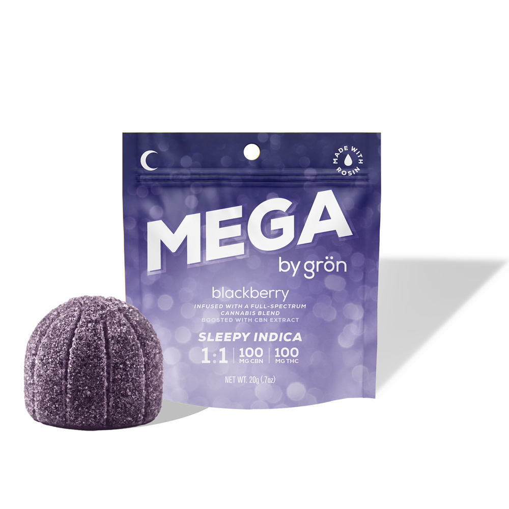 1:1 CBN/THC Blackberry Mega Pearl (100mg CBN/100mg THC)