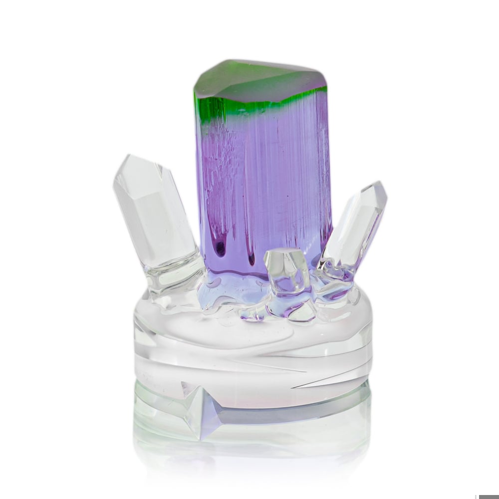 Tourmaline Cluster Cap - Purple