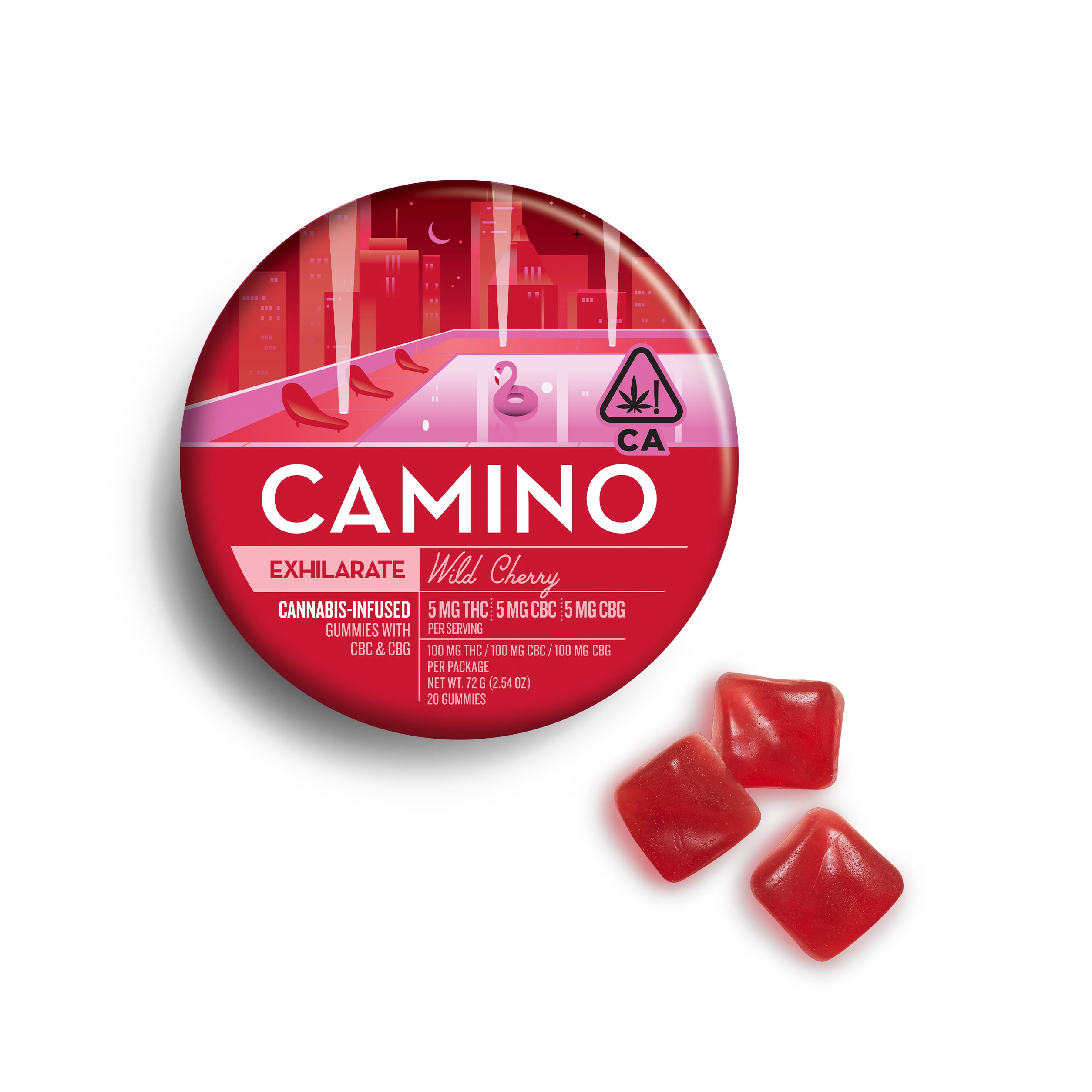 1:1:1 'Exhilarate' Wild Cherry [20pk] (100mg THC/100mg CBC/100mg CBG)