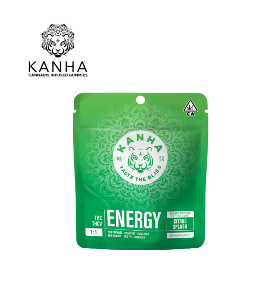 ENERGY CITRUS SPLASH 1:1 THC:THCV 100MG 10 PACK NANO GUMMIES