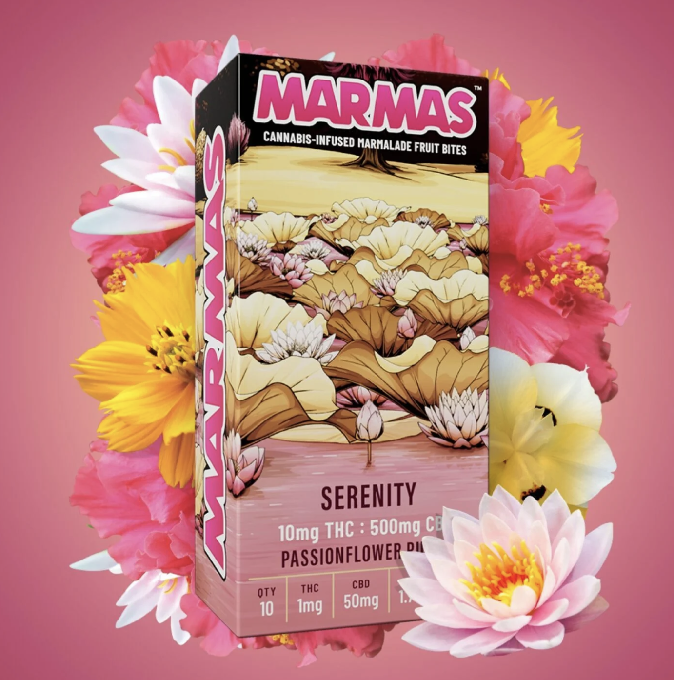 50:1 Passionflower Punch - Serenity [10pk] (500mg CBD/10mg THC)