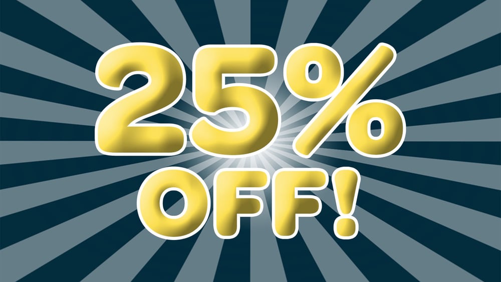 SEASONS GREETINGS SALE! 25% OFF SELECT PRODUCTS special photo