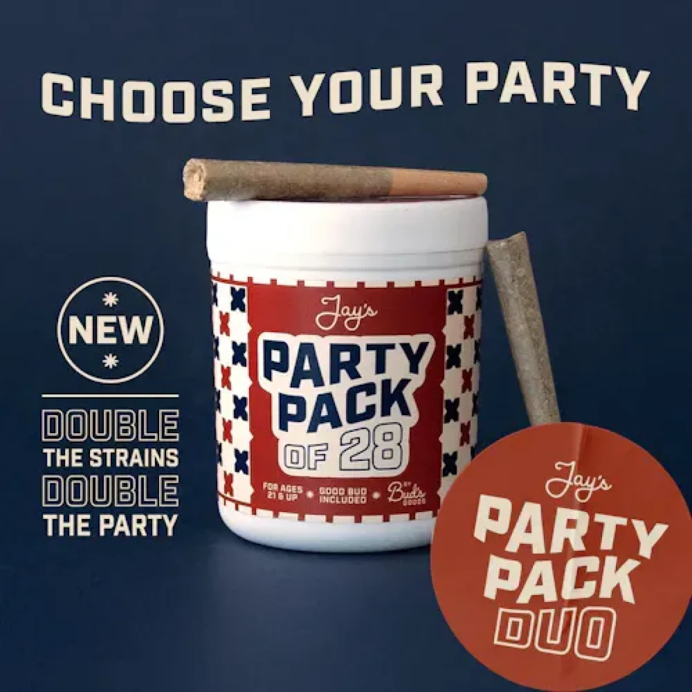 Jay's - NF1 & Hash Burger Party Pack Pre-Roll 0.5g 28pk (14g)