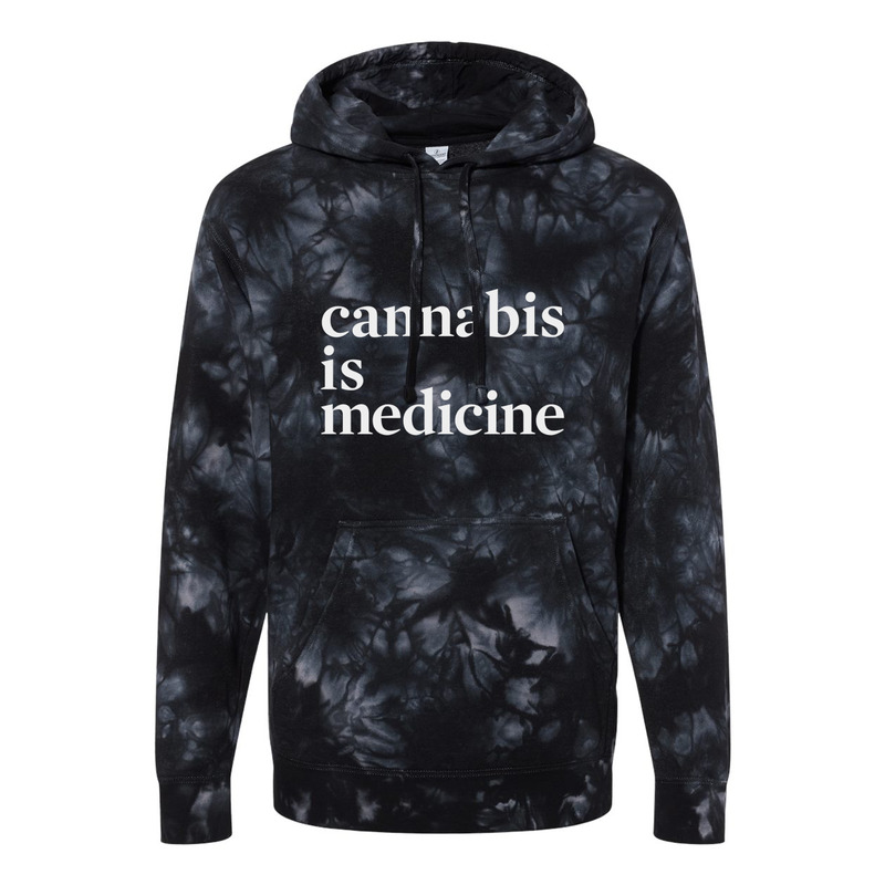 Cannabis Is Medicine Tie-Dye Hoodie [2XL]