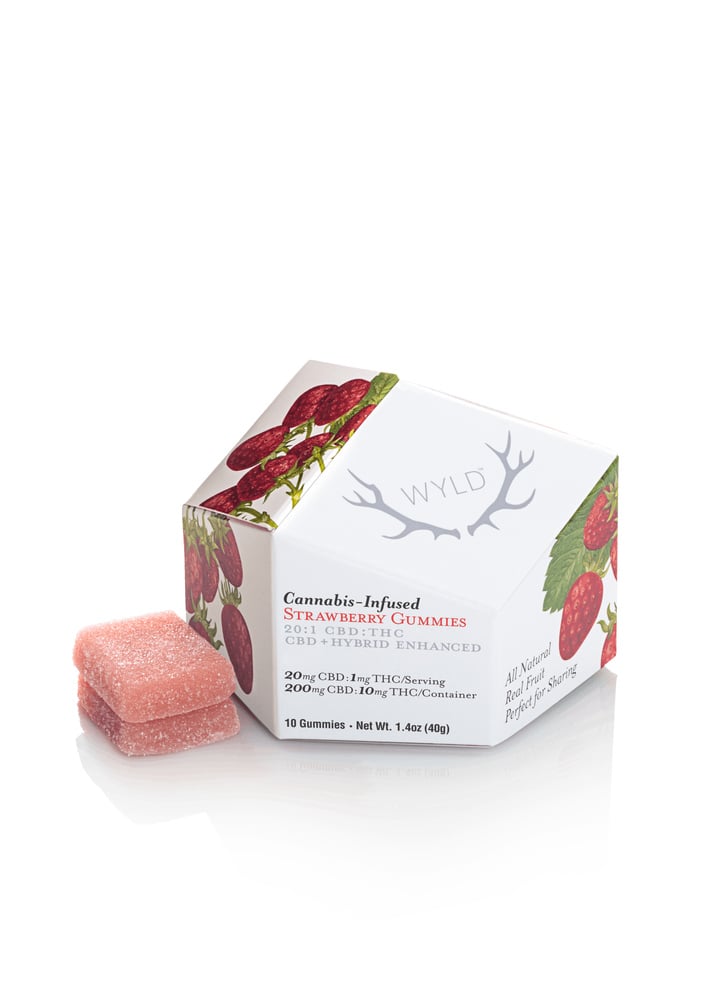 Strawberry 20:1 CBD + Hybrid Enhanced Gummies | 200mg CBD:10mg THC