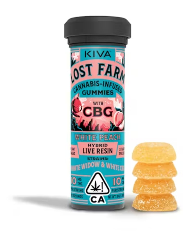 1:1 White Peach CBG x White Widow [10pk] (100mg CBG/100mg THC)