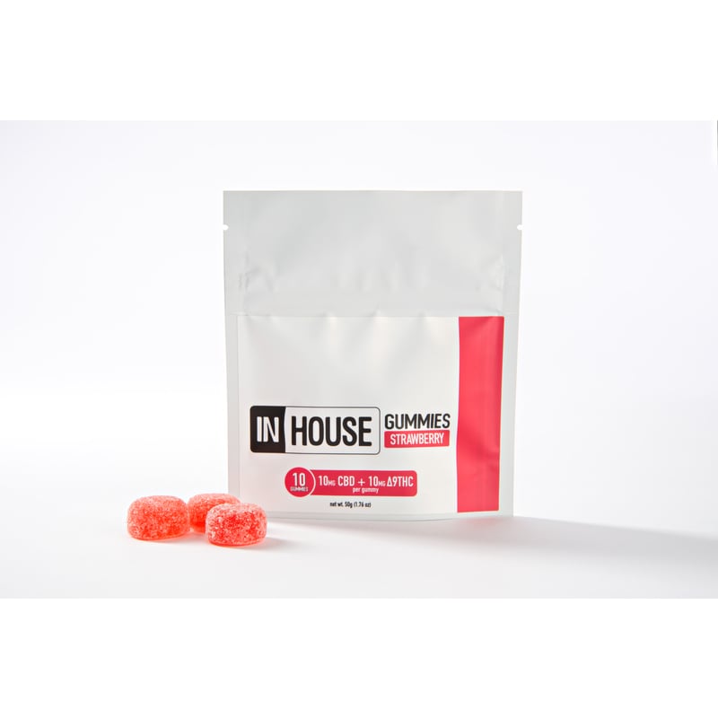 1:1 Strawberry [10pk] (100mg CBD/100mg THC)