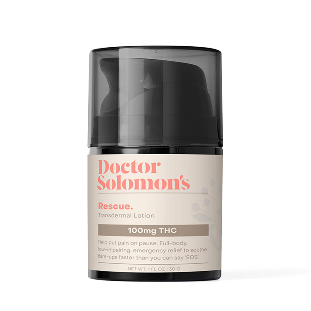 Doctor Solomon's Rescue THC Rich Transdermal Lotion 100mg THC