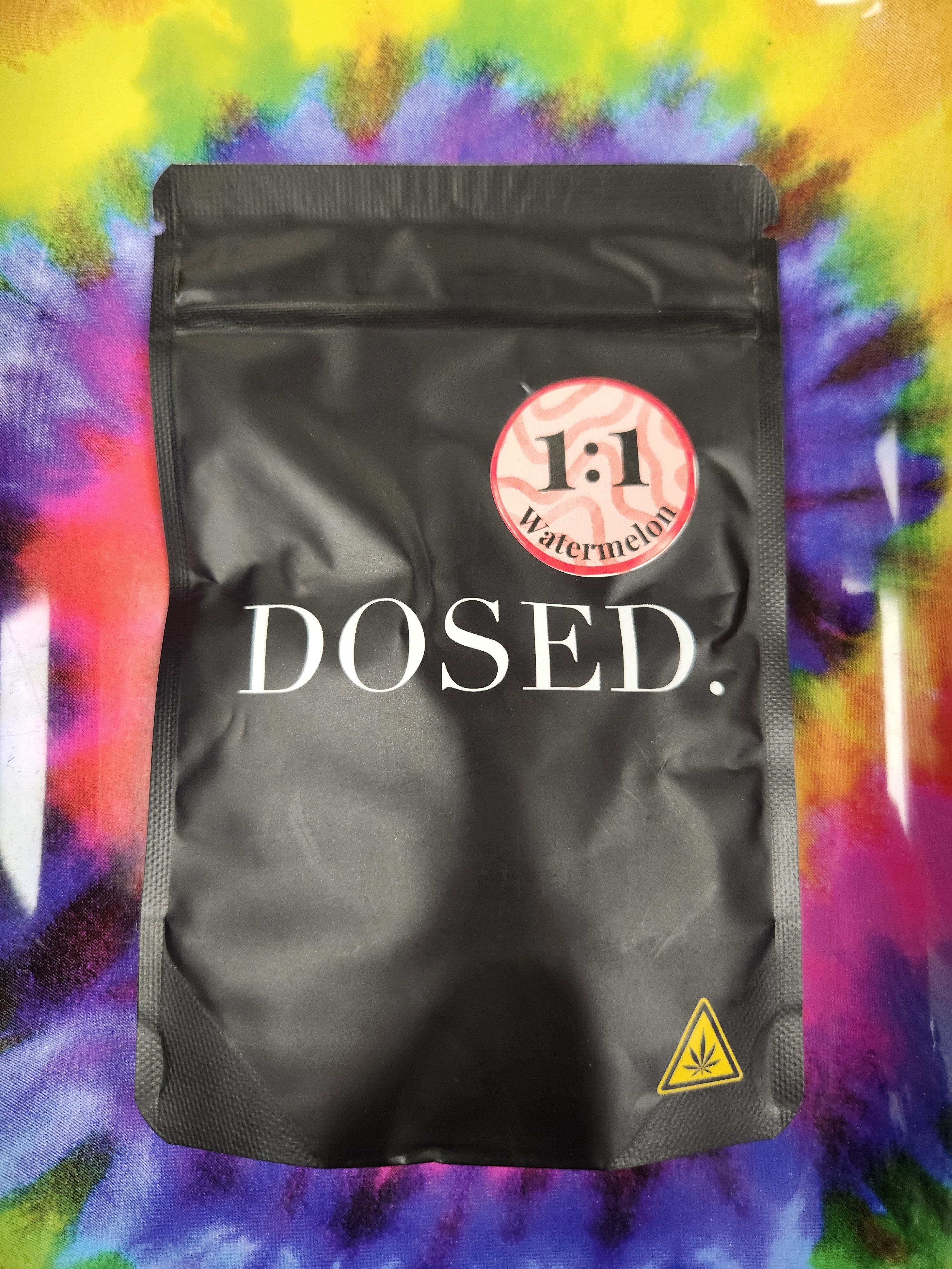 Dosed - Watermelon 1:1 [10pk] - 92.3mg THC/98.3mg CBD - THC:CBD