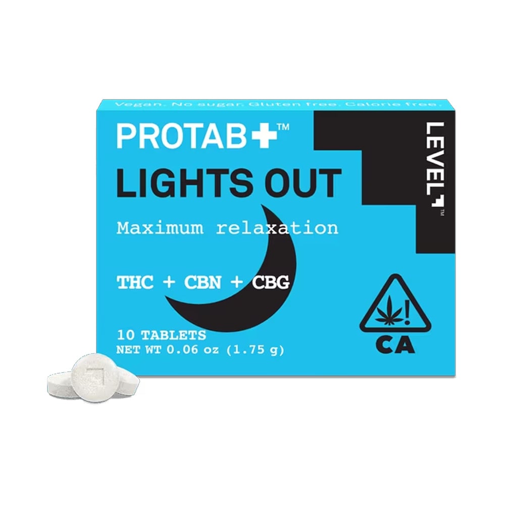PROTAB+ LIGHTS OUT [10pk] (200mg D9 THC/100mg CBN/50mg CBG)