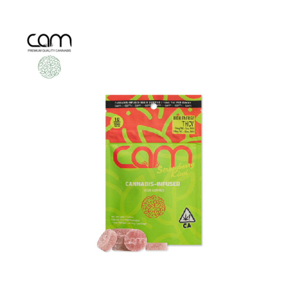 Strawberry Kiwi 2:1 Thc:Thcv 100 Mg Rosin Infused Gummies
