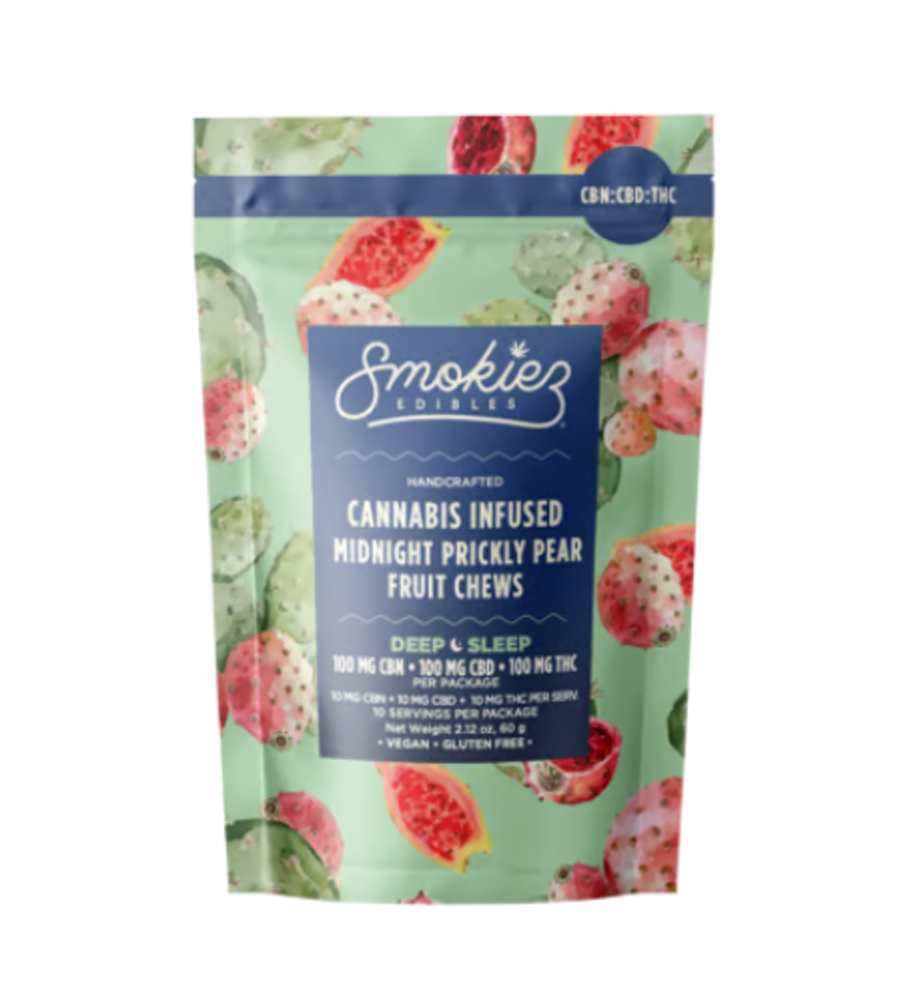 1:1:1 Sour Midnight Prickly Pear (Deep Sleep) [10pk] (100mg CBN/100mg CBD/100mg THC)