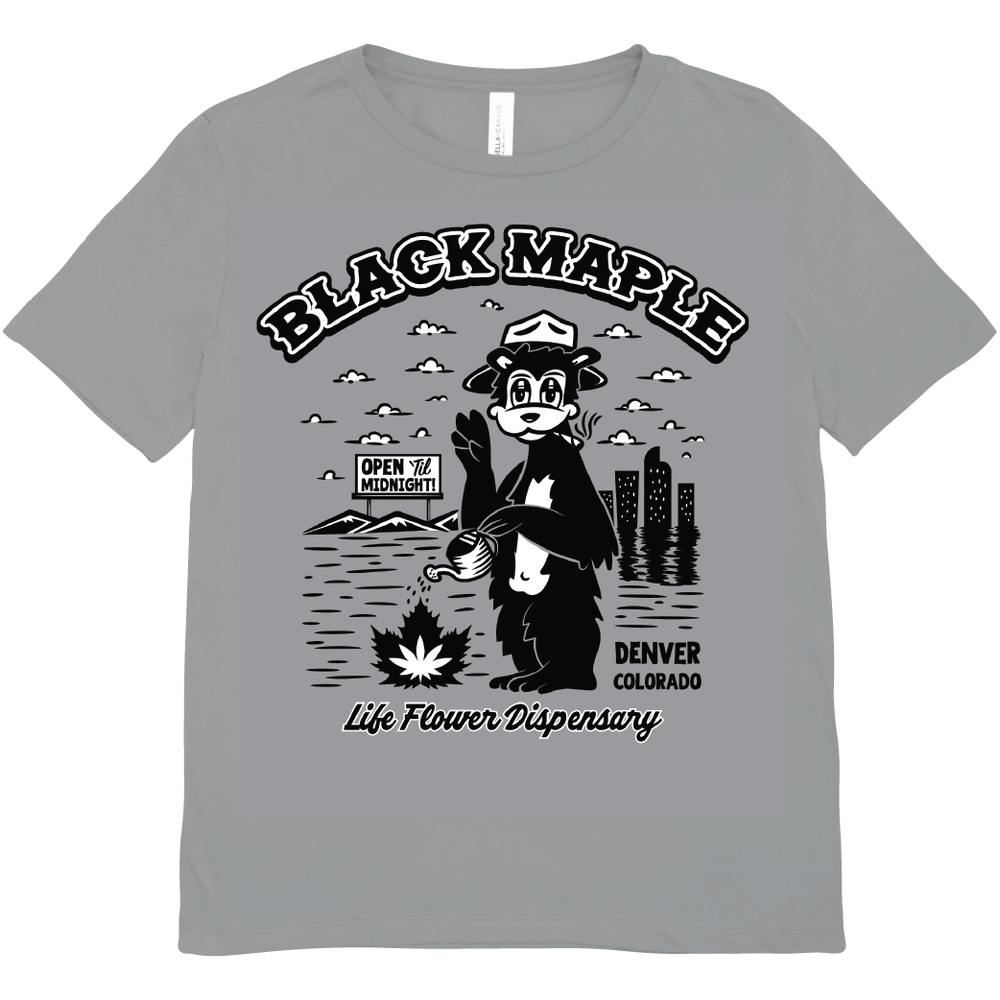 T-Shirt - Life Flower - Black Maple