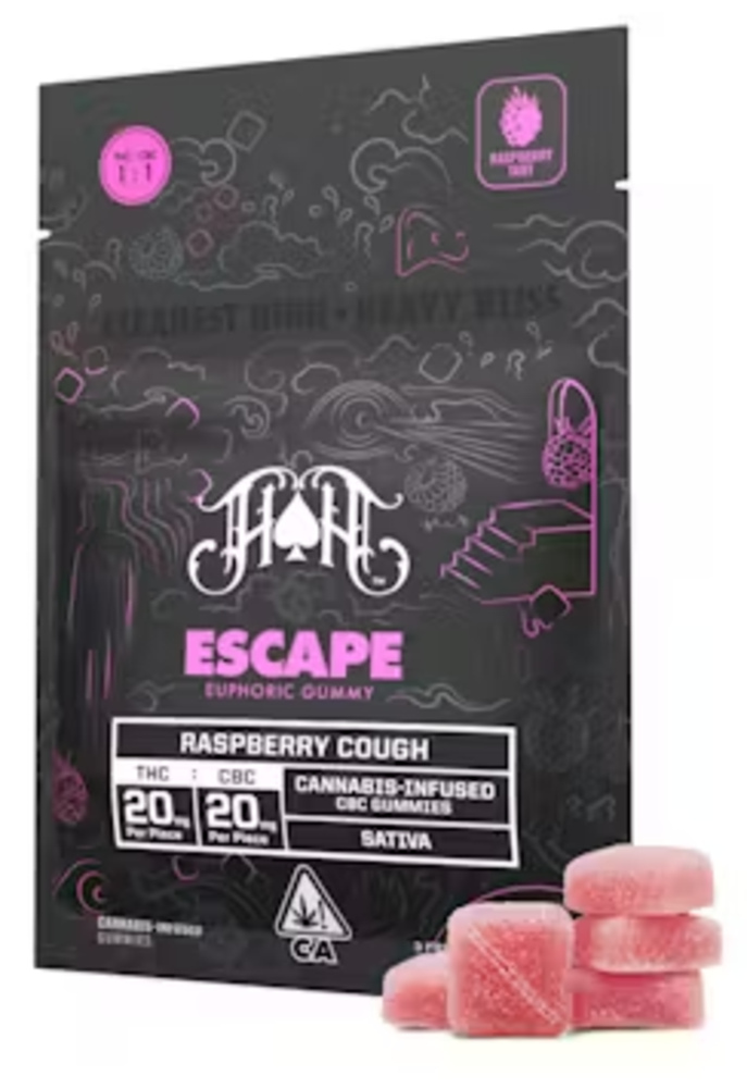Raspberry Cough | Sativa - Escape RCS CBC Euphoric Gummy