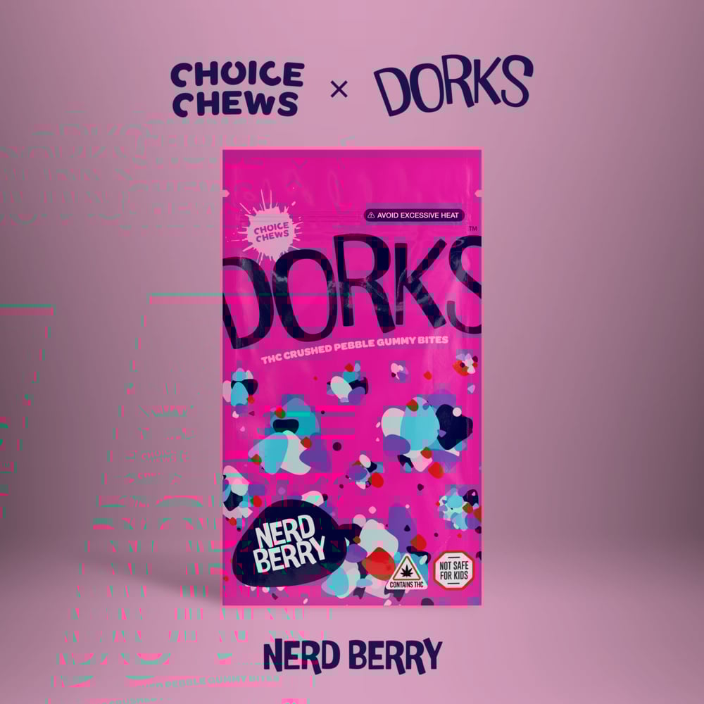 Chews - Dorks Nerd Berry Sativa Gummies (100mg 20pk)