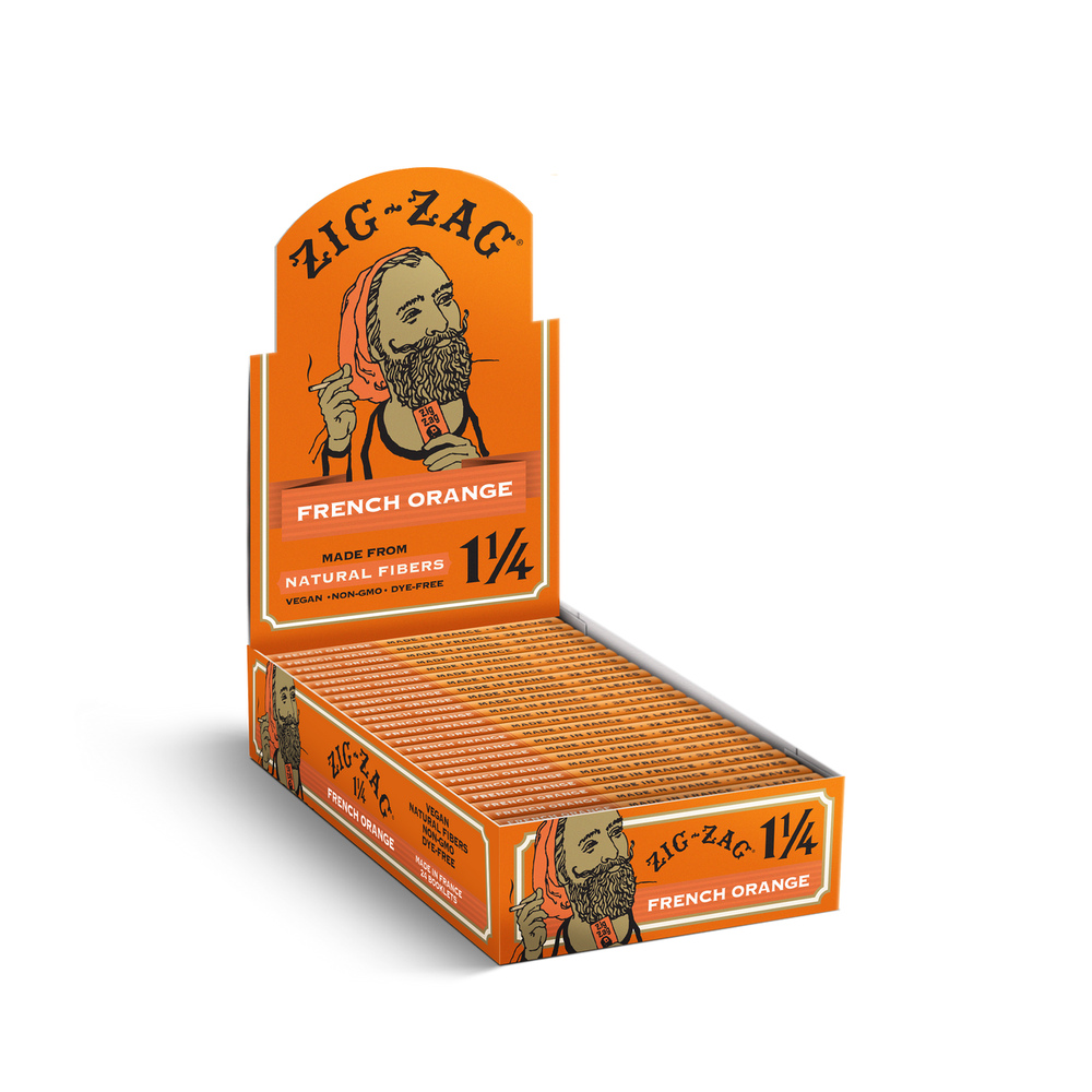 French Orange Rolling Papers - 1 1/4 (78mm)