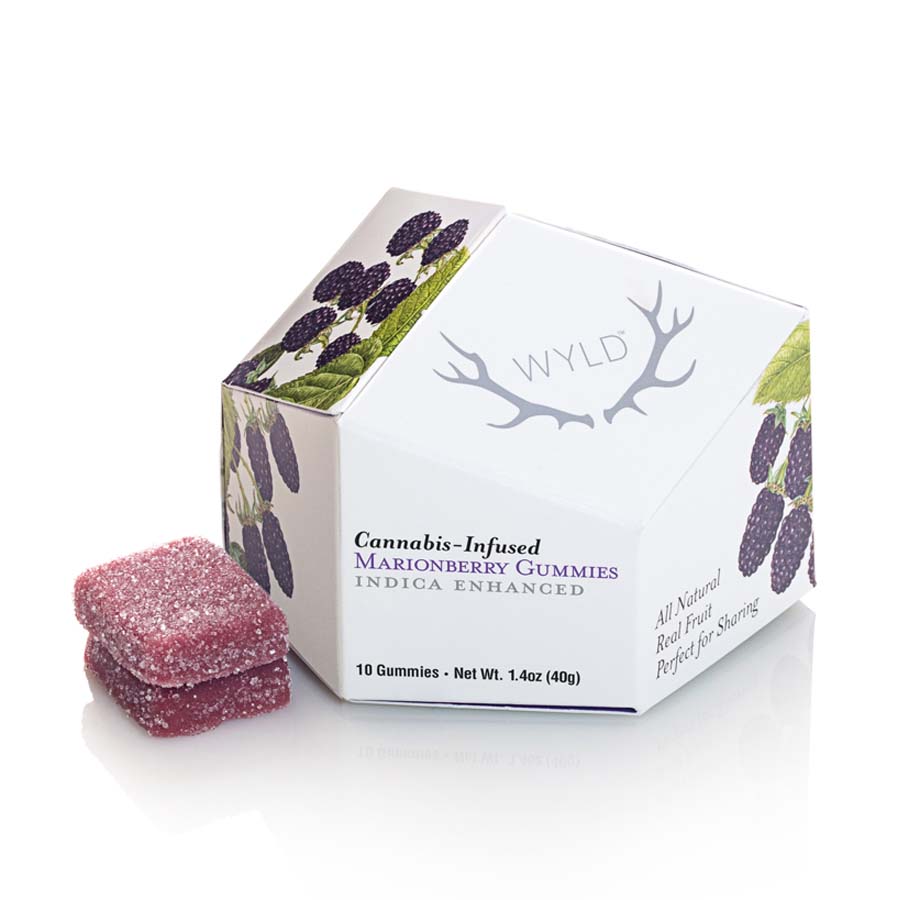 WYLD Marionberry Indica Enhanced Gummies (100mg THC)