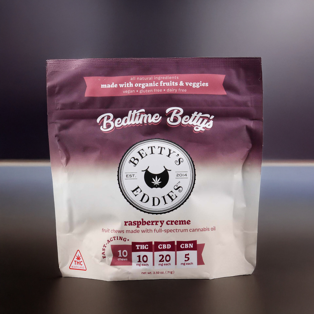 Betty's Eddies Raspberry Creme 2:4:1 THC/CBD/CBN 100mg