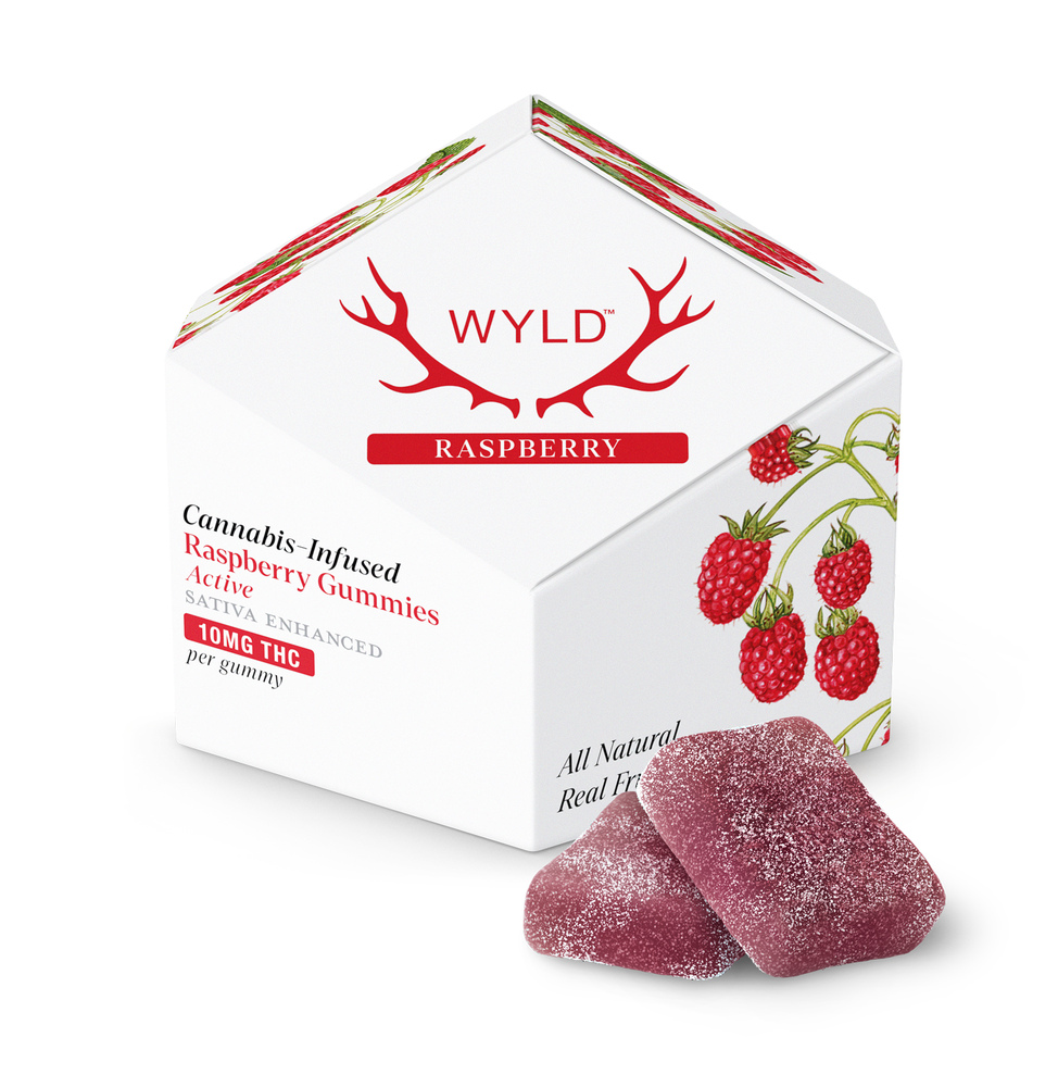 WYLD - Hemp Derived - Raspberry Gummies 10mg THC 10pk