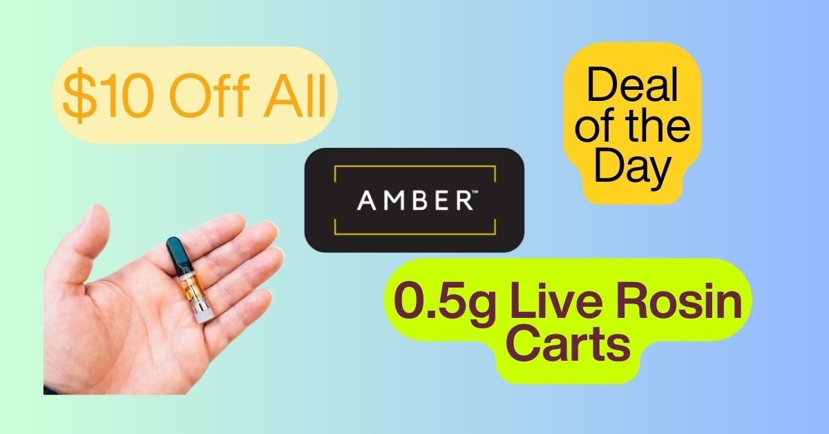 $10 Off Amber 0.5g L. Rosin Carts special