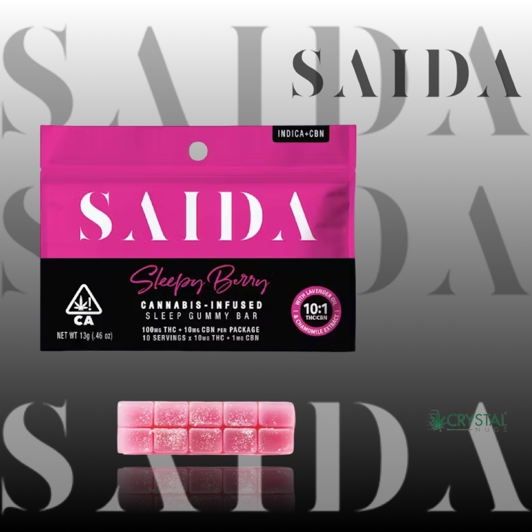 Saida - Sleepy Berry Gummy Bar 10:1 10CBN:100THC
