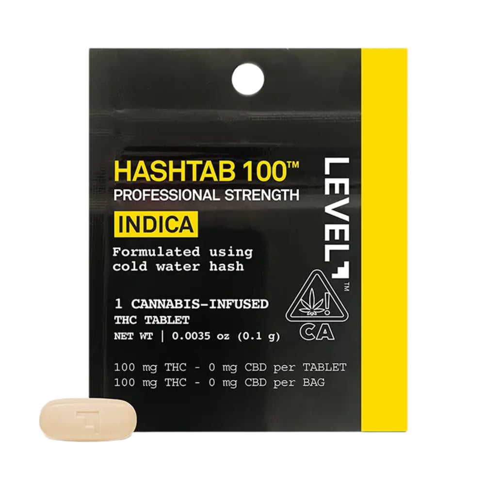 LEVEL HASHTAB 100 Indica - Single (100mg)