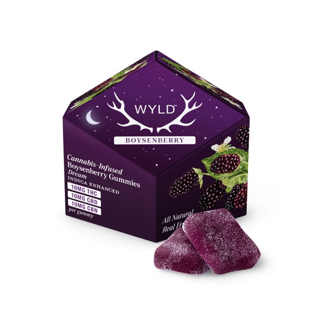Boysenberry 1:1:1 CBD:CBN + Indica Enhanced Gummies | 100mg THC:CBD:CBN