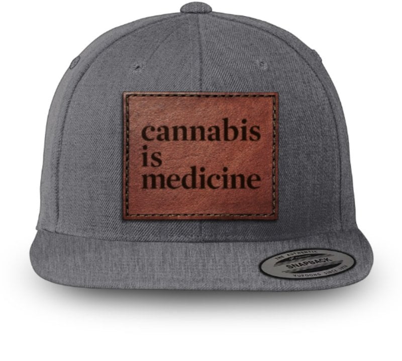 Cannabis is Medicine Flat Brim - Gray