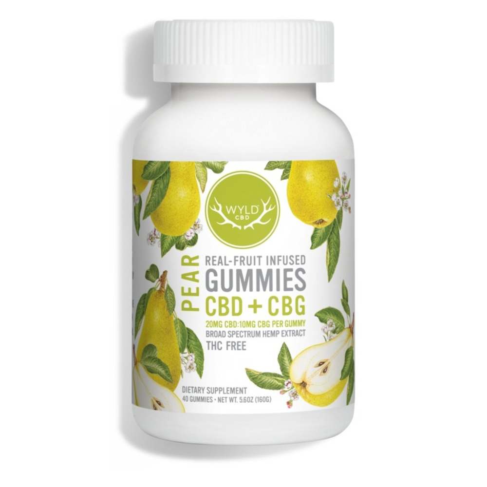 800mg Pear CBD:CBG Gummies | 40-pack