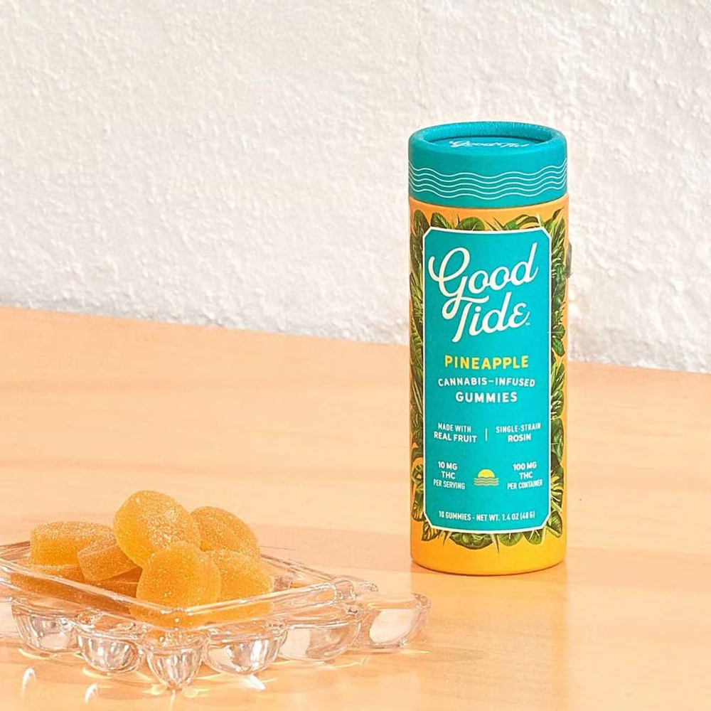 Pineapple Single-Strain Hash Rosin Gummies | Uplifting | 100mg